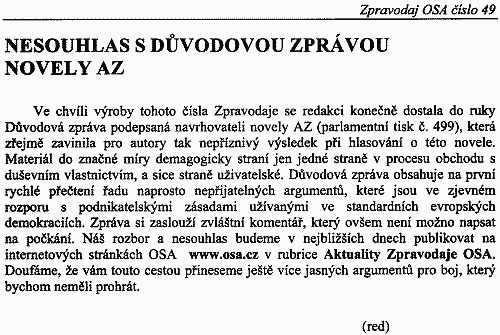 Zpravodaj OSA �. 49